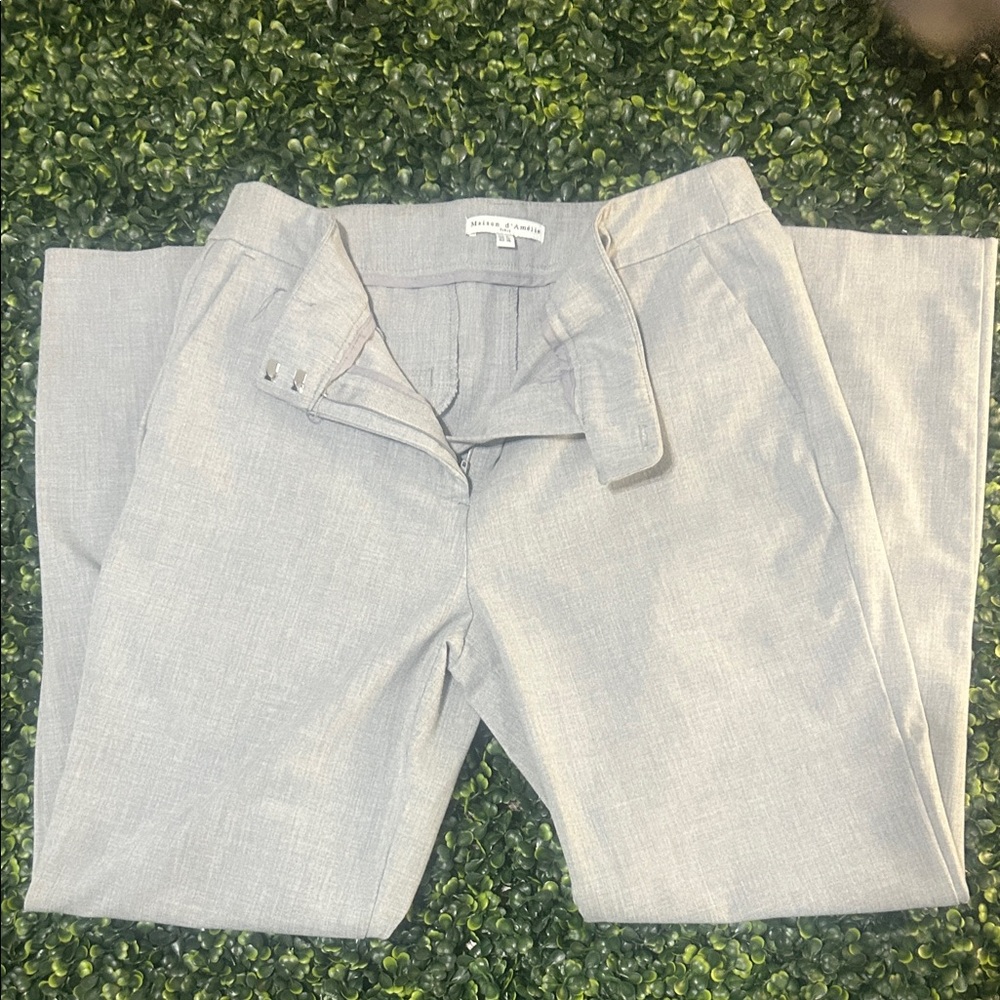 Women’s Light Gray Dress Pants - Classic Tailored Fit